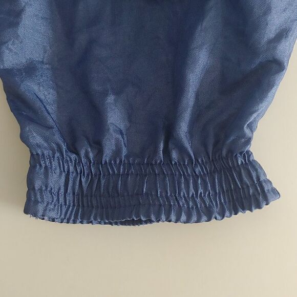 LA Gear Vintage Women's Jogger Nylon Wind Pants Blue Size M - Picture 7 of 7